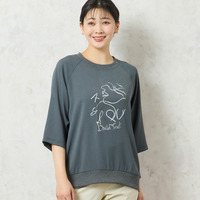 【洗える】フェイスプリントプルオーバー