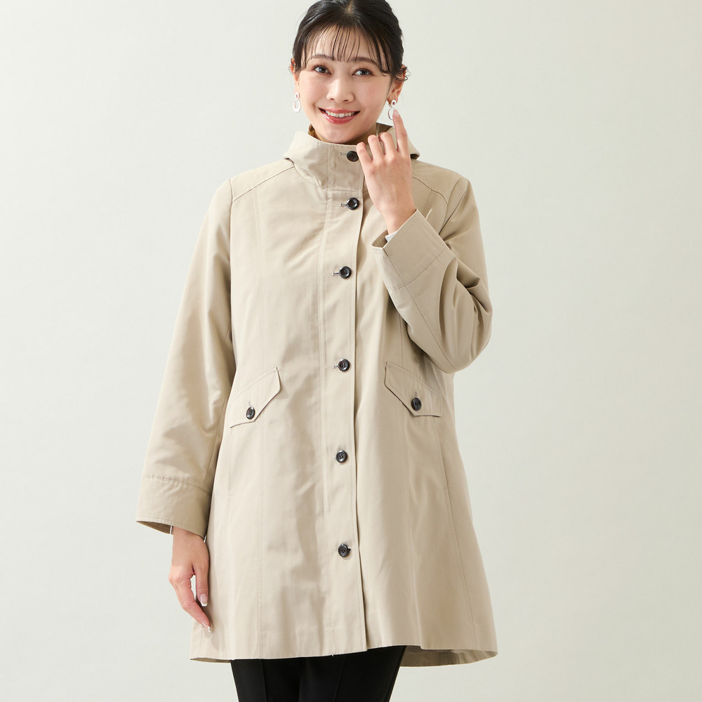【WEB先行販売・ライナー取り外し可・3L/4Lサイズあり】スタンドカラーコート1