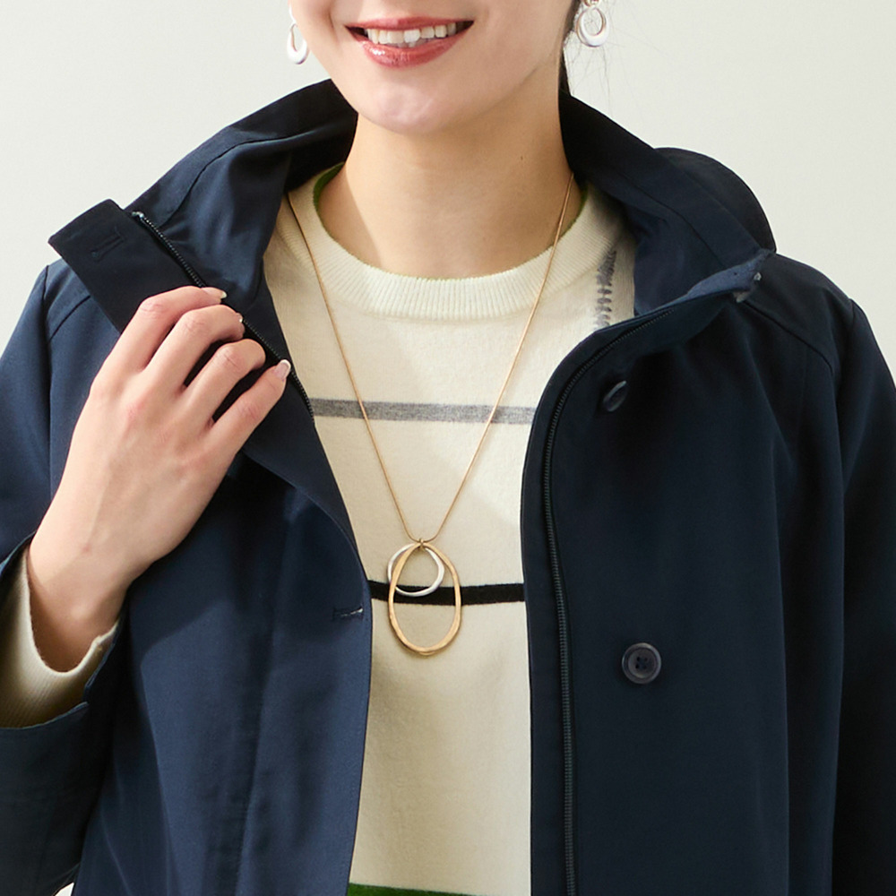 【WEB先行販売・ライナー取り外し可・3L/4Lサイズあり】スタンドカラーコート11