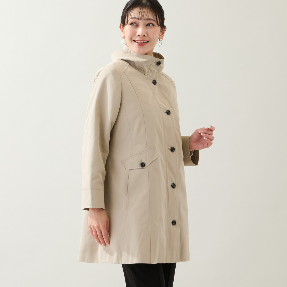【WEB先行販売・ライナー取り外し可・3L/4Lサイズあり】スタンドカラーコート3