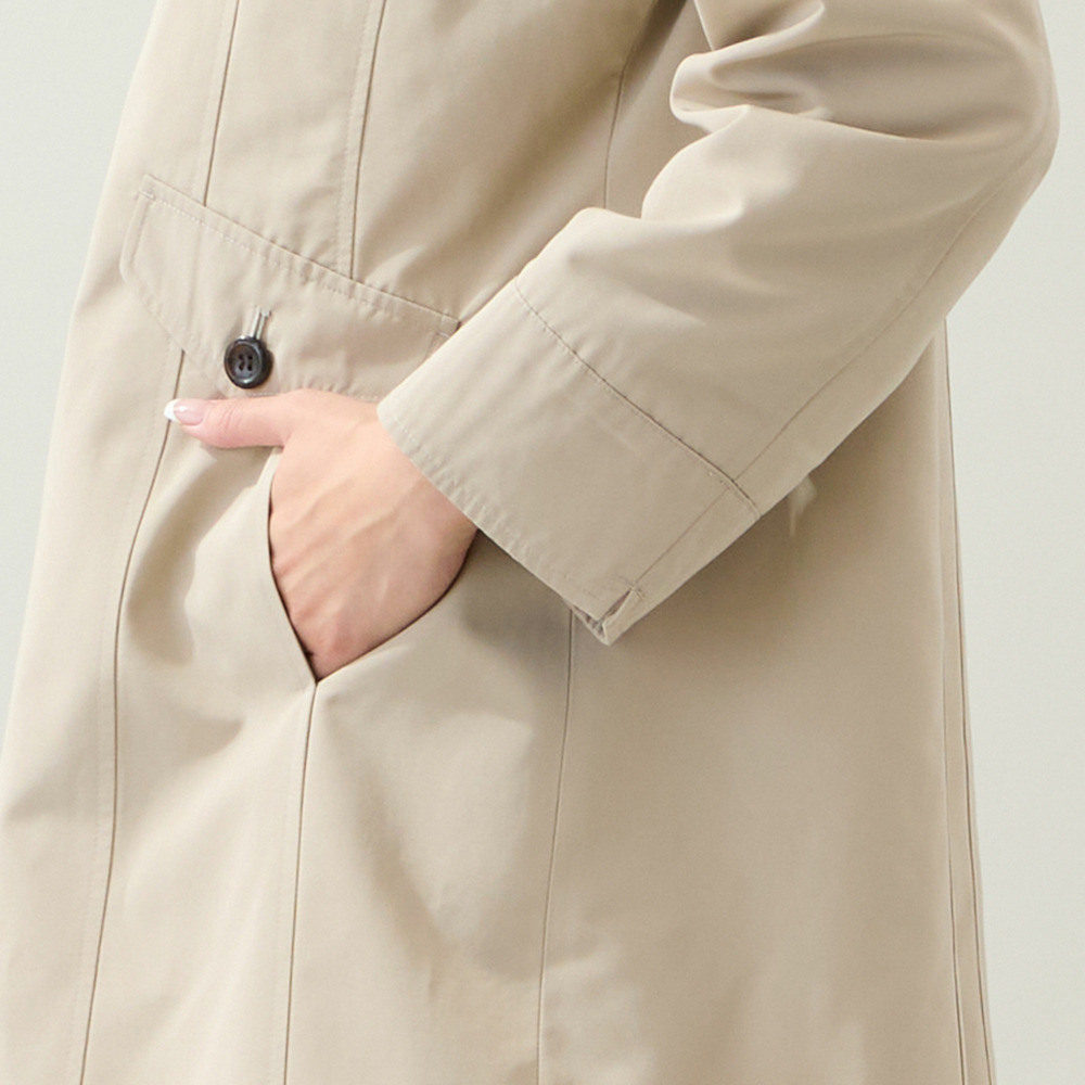 【WEB先行販売・ライナー取り外し可・3L/4Lサイズあり】スタンドカラーコート5