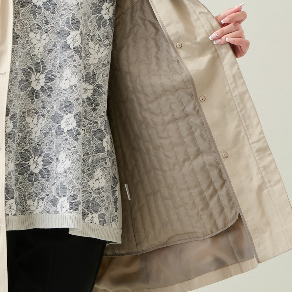 【WEB先行販売・ライナー取り外し可・3L/4Lサイズあり】スタンドカラーコート6