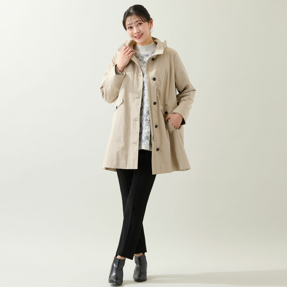 【WEB先行販売・ライナー取り外し可・3L/4Lサイズあり】スタンドカラーコート8