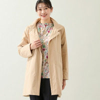 【軽量・中綿キルトつき・3L/4Lサイズあり】スタンドカラーコート