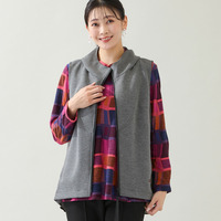 バックタフタ ジップアップベスト