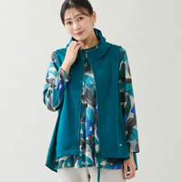 バックタフタ ジップアップベスト