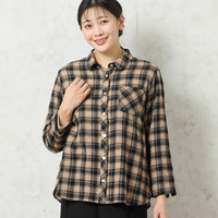 【WEB限定カラーあり・3L/4Lサイズあり】ウールチェックシャツ