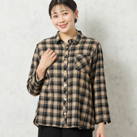 【WEB限定カラーあり・3L/4Lサイズあり】ウールチェックシャツ