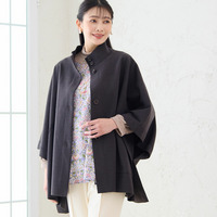 【毎年人気】ハイネックケープジャケット