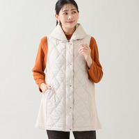 【3L/4Lサイズあり】キルティングベスト