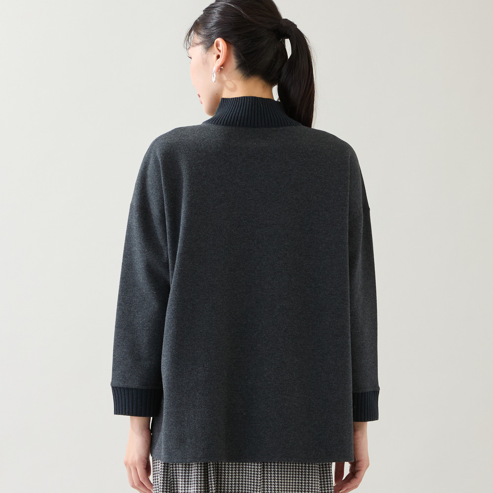 【3L/4Lサイズあり】綿混ジャージープルオーバー1