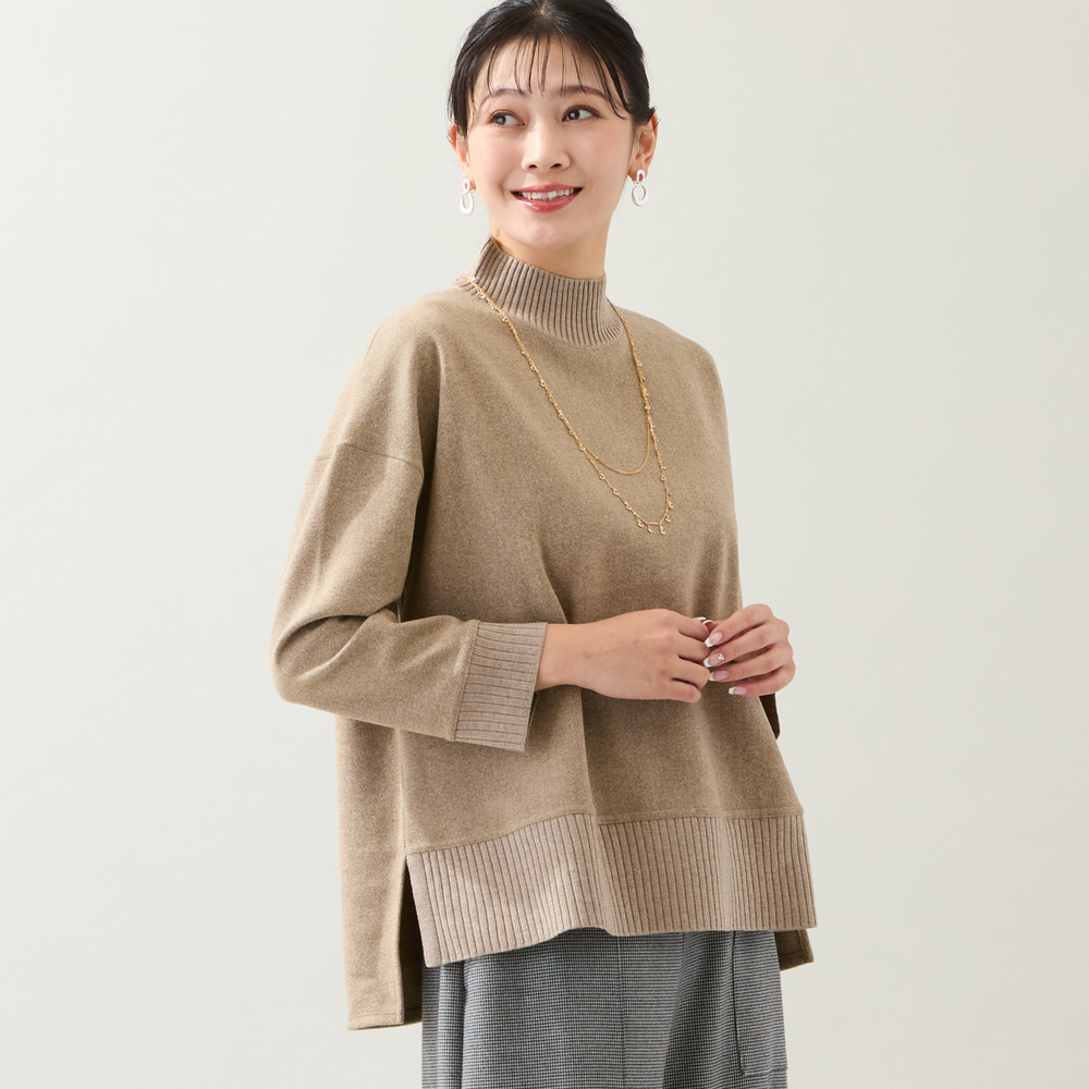 【3L/4Lサイズあり】綿混ジャージープルオーバー1