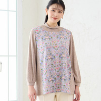 【洗える・3L/4Lサイズあり】V&A ロウデン パフスリーブカットソー