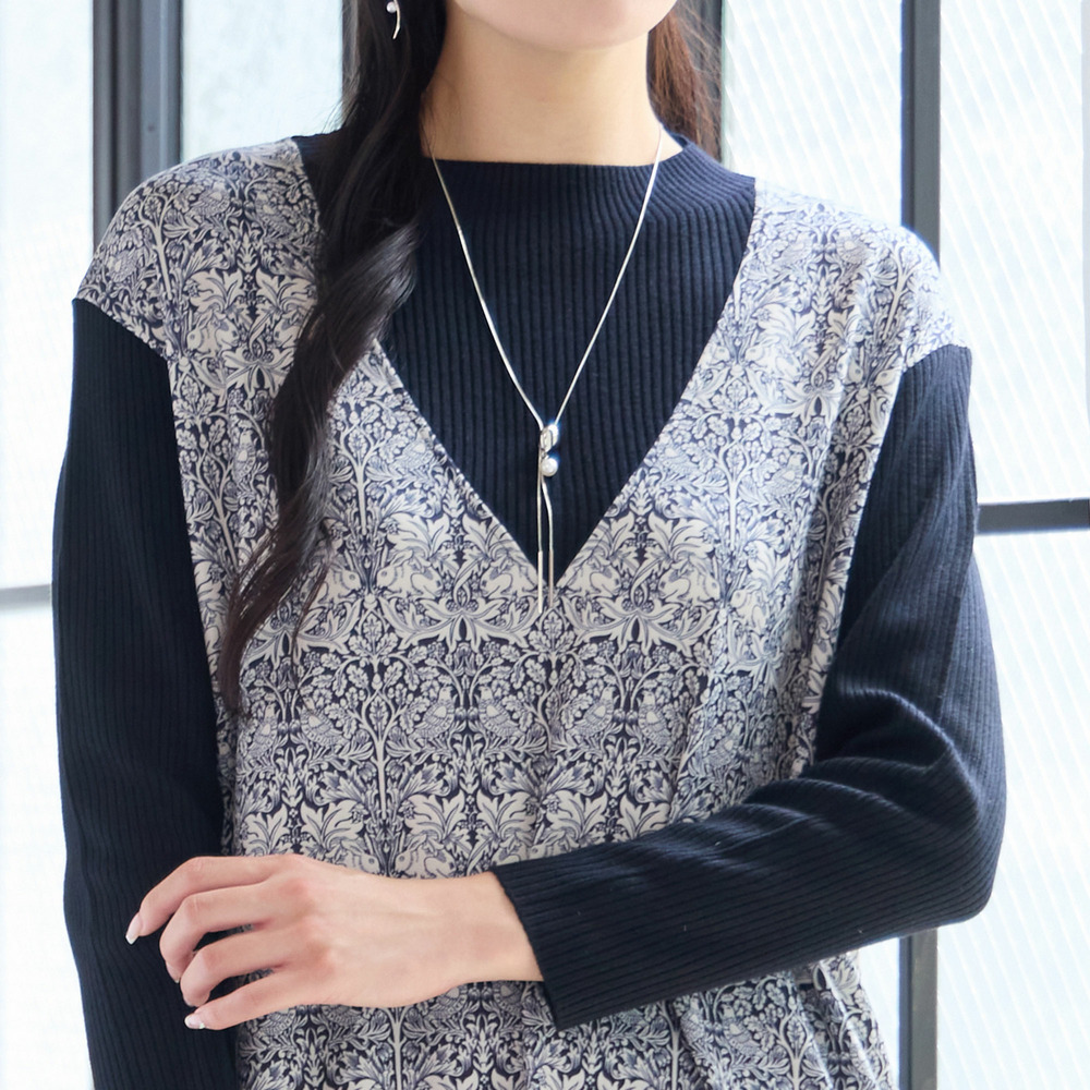 【3L/4Lサイズあり】V&A 兄弟うさぎ ワンピース1