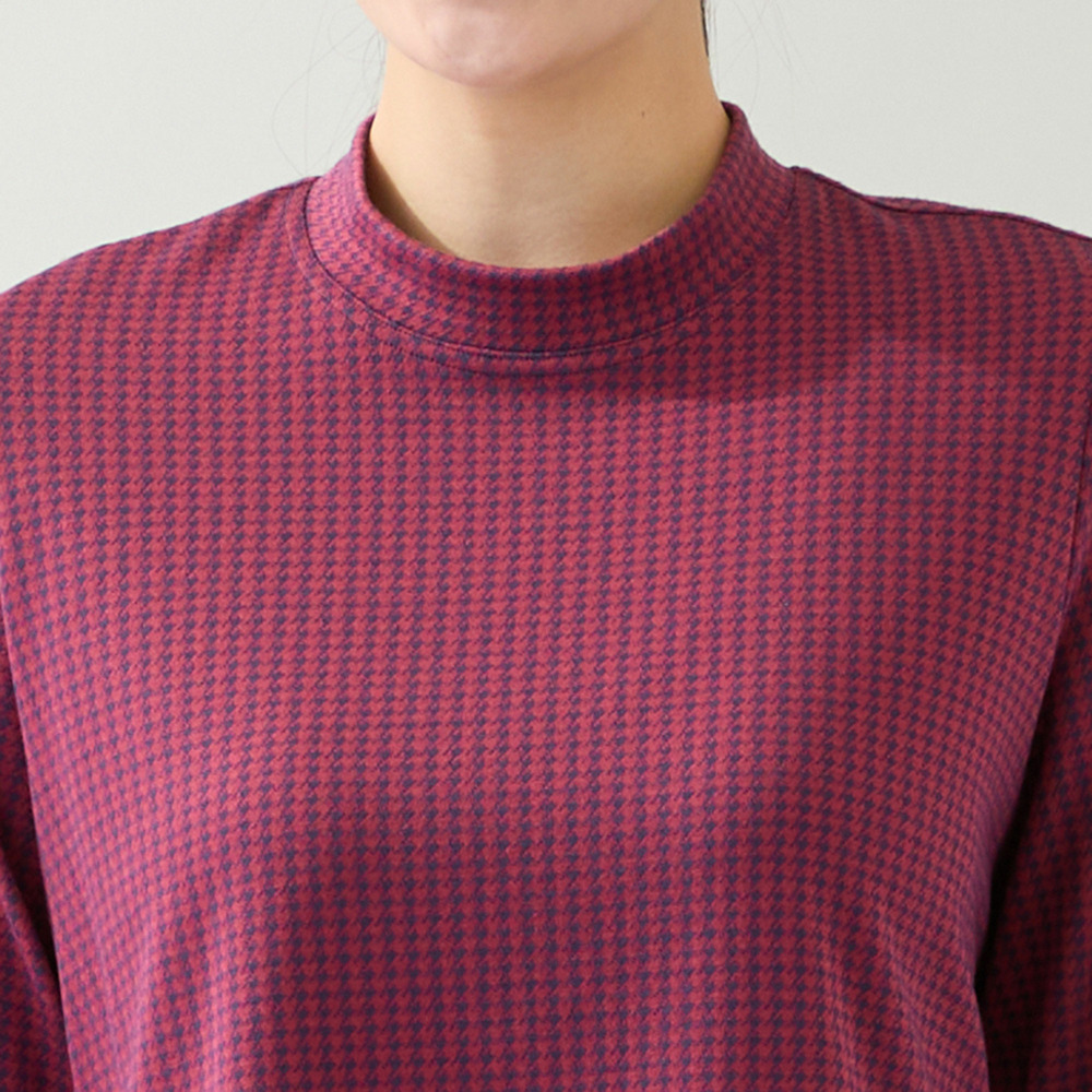 【洗える・3L/4Lサイズあり】千鳥柄カットソー11