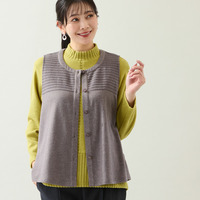 【洗える・3L/4Lサイズあり】ふんわり起毛ベスト