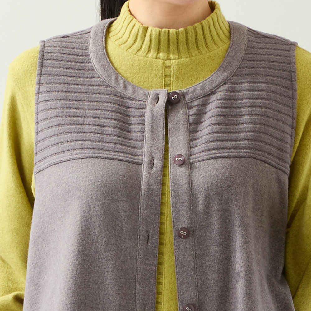 【洗える・3L/4Lサイズあり】ふんわり起毛ベスト2