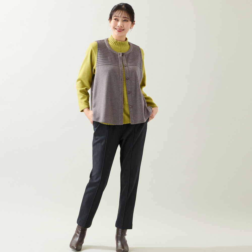 【洗える・3L/4Lサイズあり】ふんわり起毛ベスト4