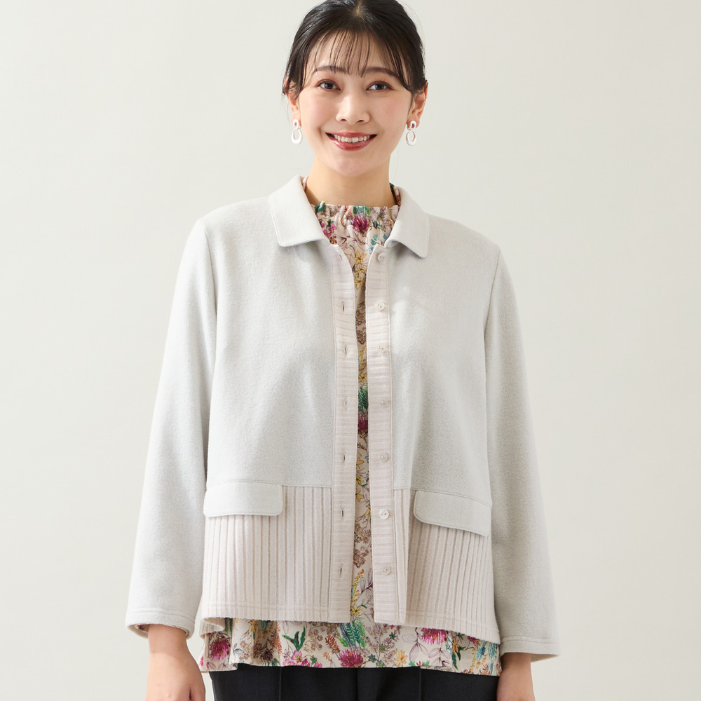 【洗える・3L/4Lサイズあり】ふんわり起毛カーディガン1