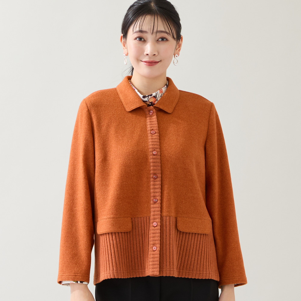 【洗える・3L/4Lサイズあり】ふんわり起毛カーディガン13