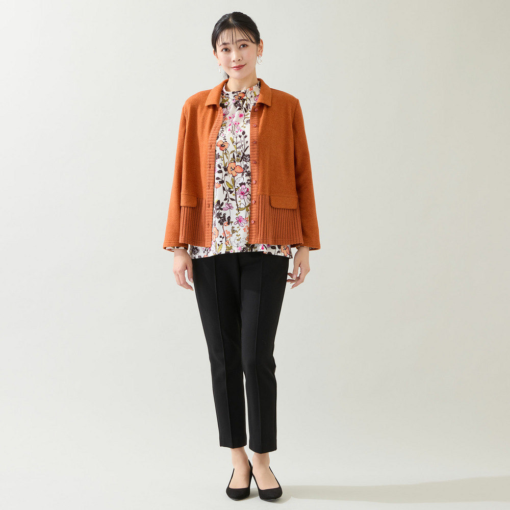 【洗える・3L/4Lサイズあり】ふんわり起毛カーディガン15