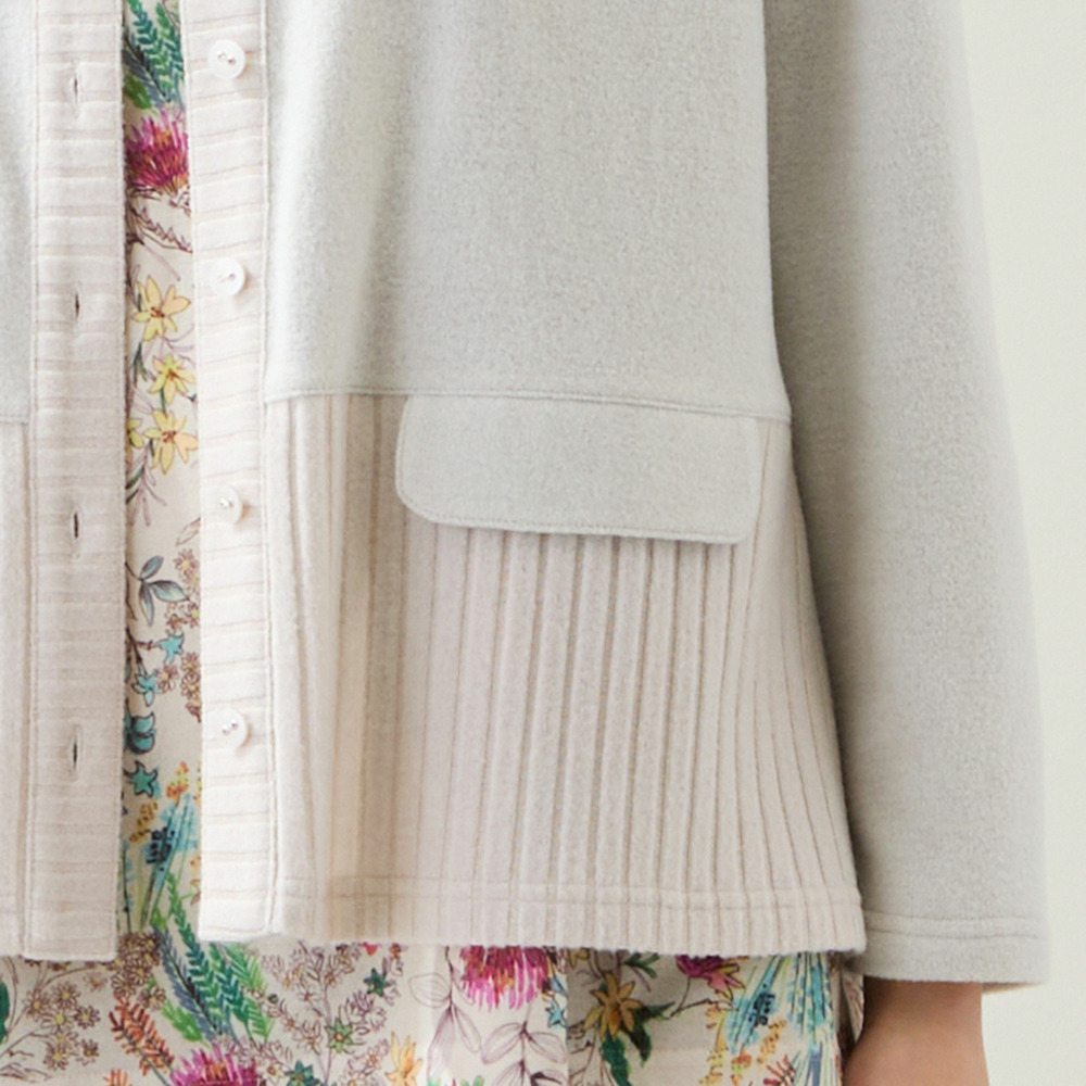 【洗える・3L/4Lサイズあり】ふんわり起毛カーディガン2