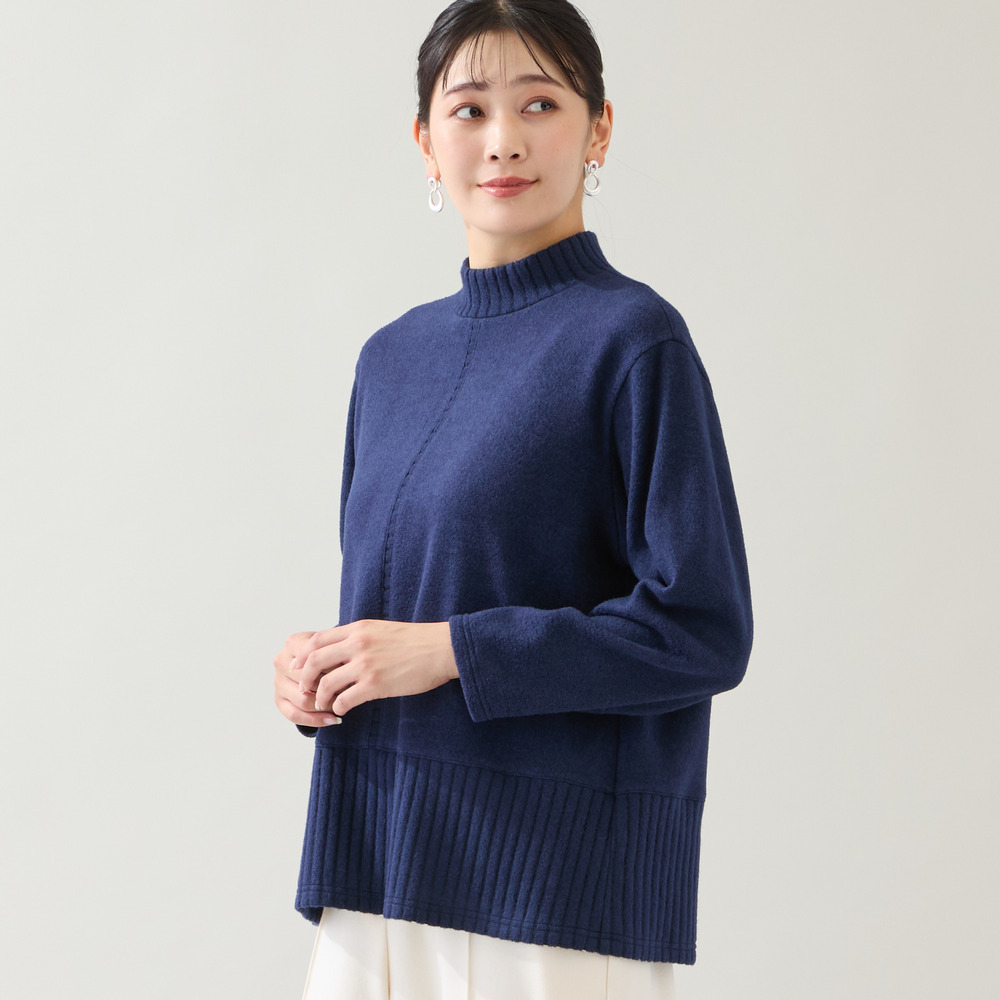 【洗える・3L/4Lサイズあり】ふんわり起毛カットソー1