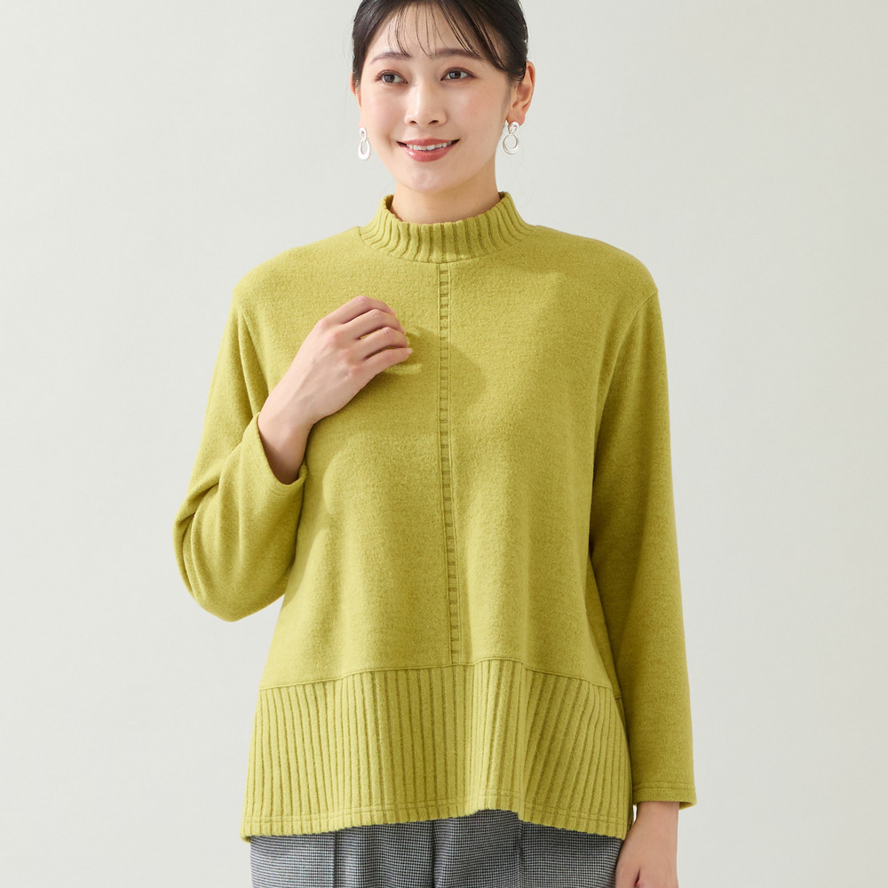 【洗える・3L/4Lサイズあり】ふんわり起毛カットソー1