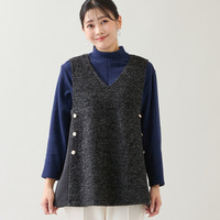 ループニット Vネックベスト