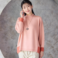 バイカラーセーター