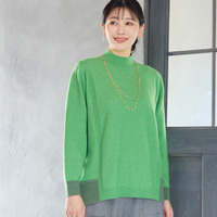 バイカラーセーター