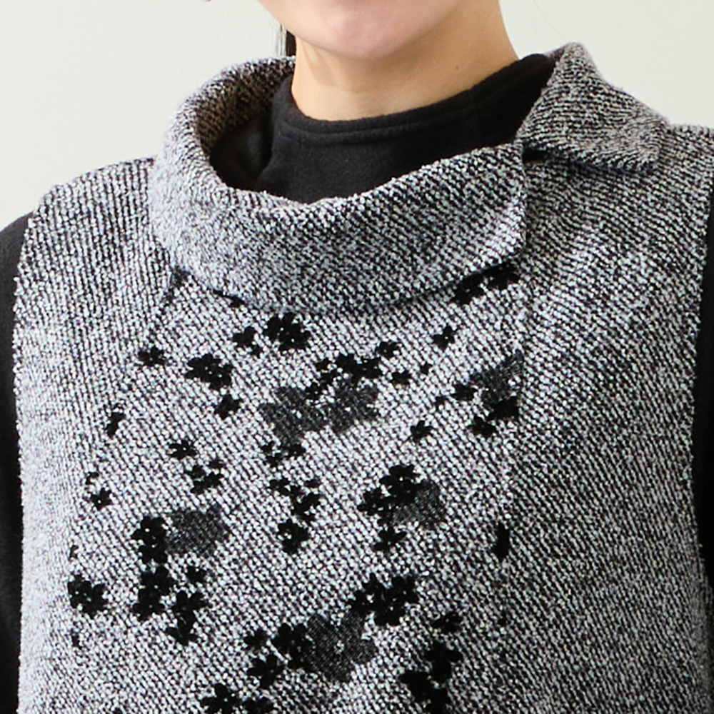 【3L/4Lサイズあり】ニットジャカードジャンパースカート3