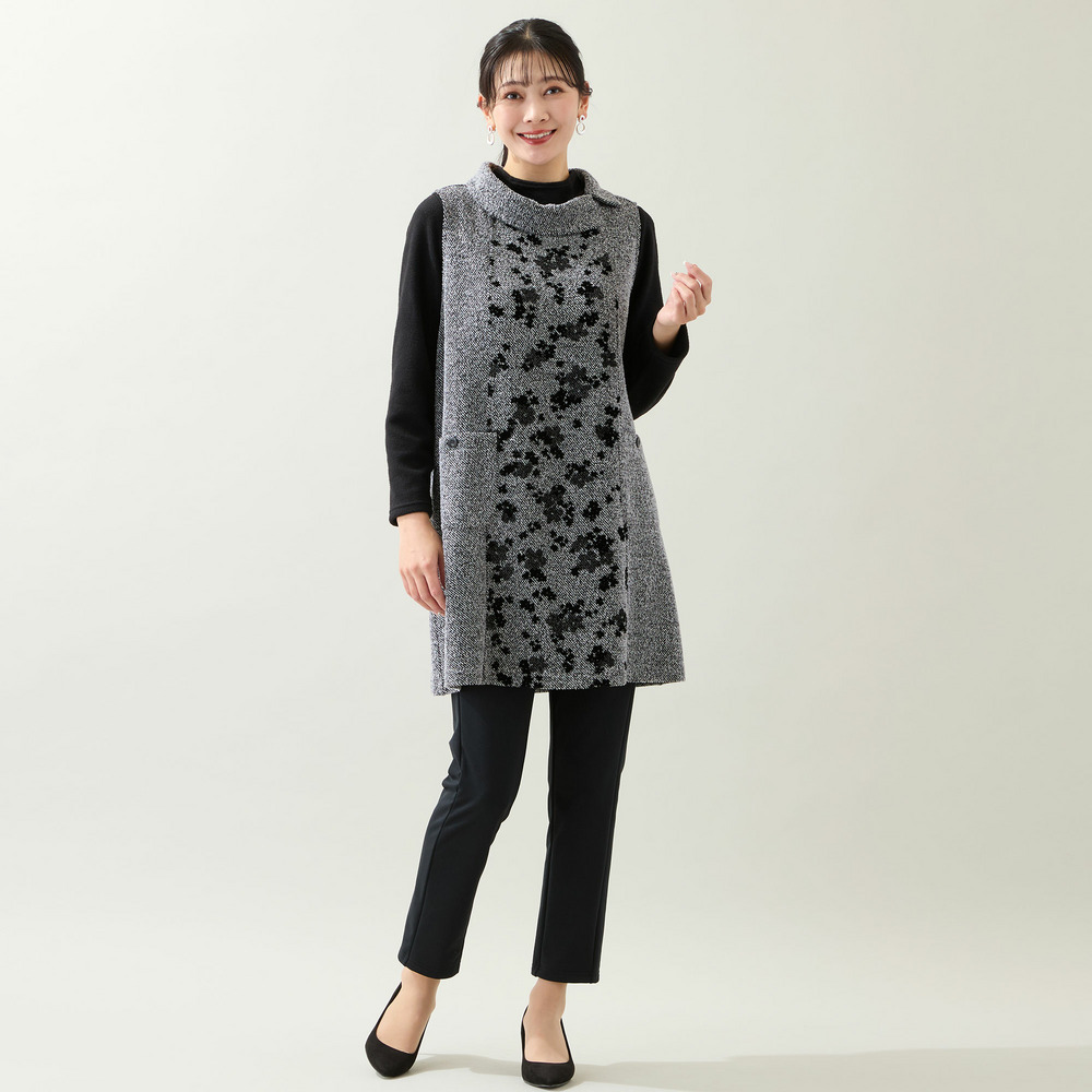 【3L/4Lサイズあり】ニットジャカードジャンパースカート7