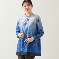 【洗える・日本製・3L/4Lサイズあり】ペイズリー柄チュニック