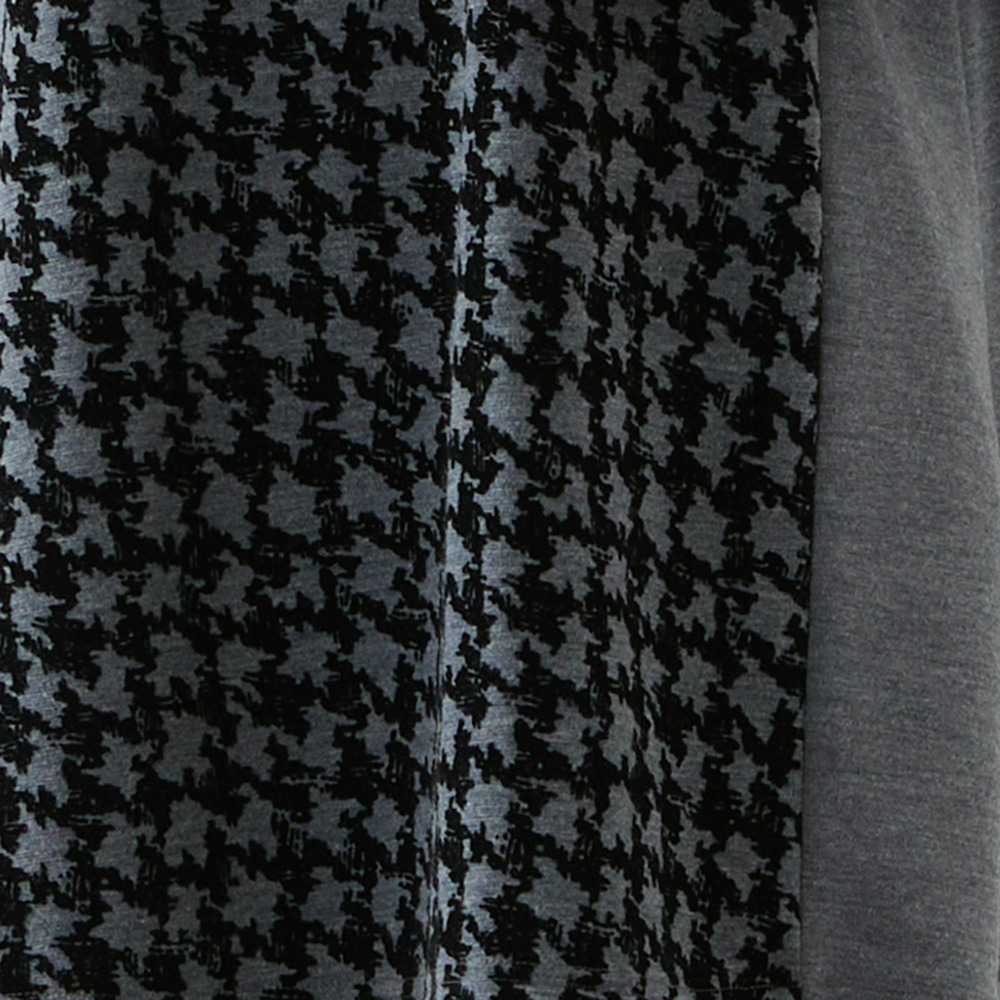 【洗える・日本製・3L/4Lサイズあり】千鳥柄フロッキーチュニック2