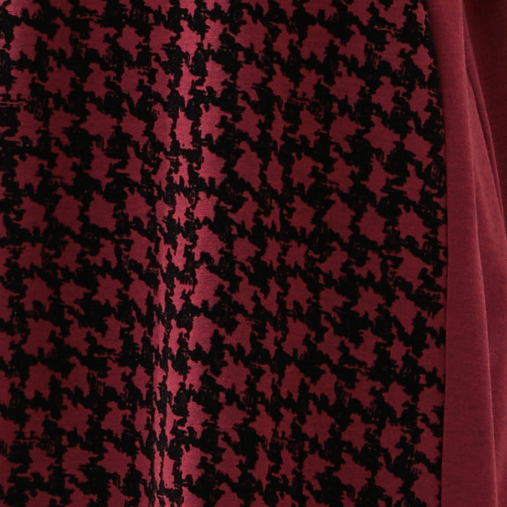 【洗える・日本製・3L/4Lサイズあり】千鳥柄フロッキーチュニック9