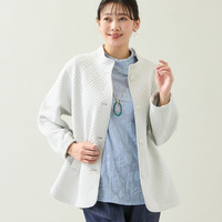 【3Lサイズあり】キルト風ジャカードジャケット