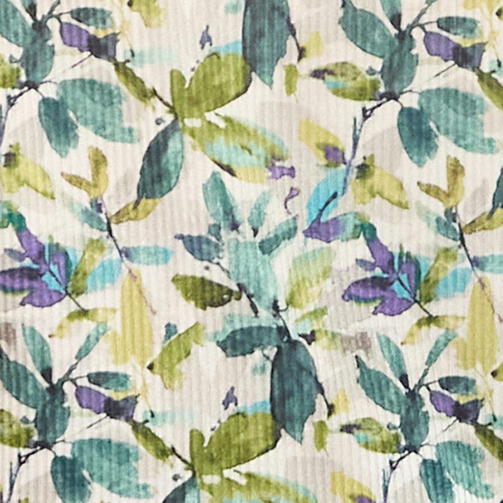 【洗える・日本製・L~3Lサイズ】テレコニットリーフ柄カットソー11