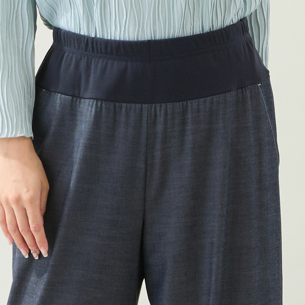 【洗える・セットアップ可・L~4Lサイズ】ハニカムデニムパンツ12