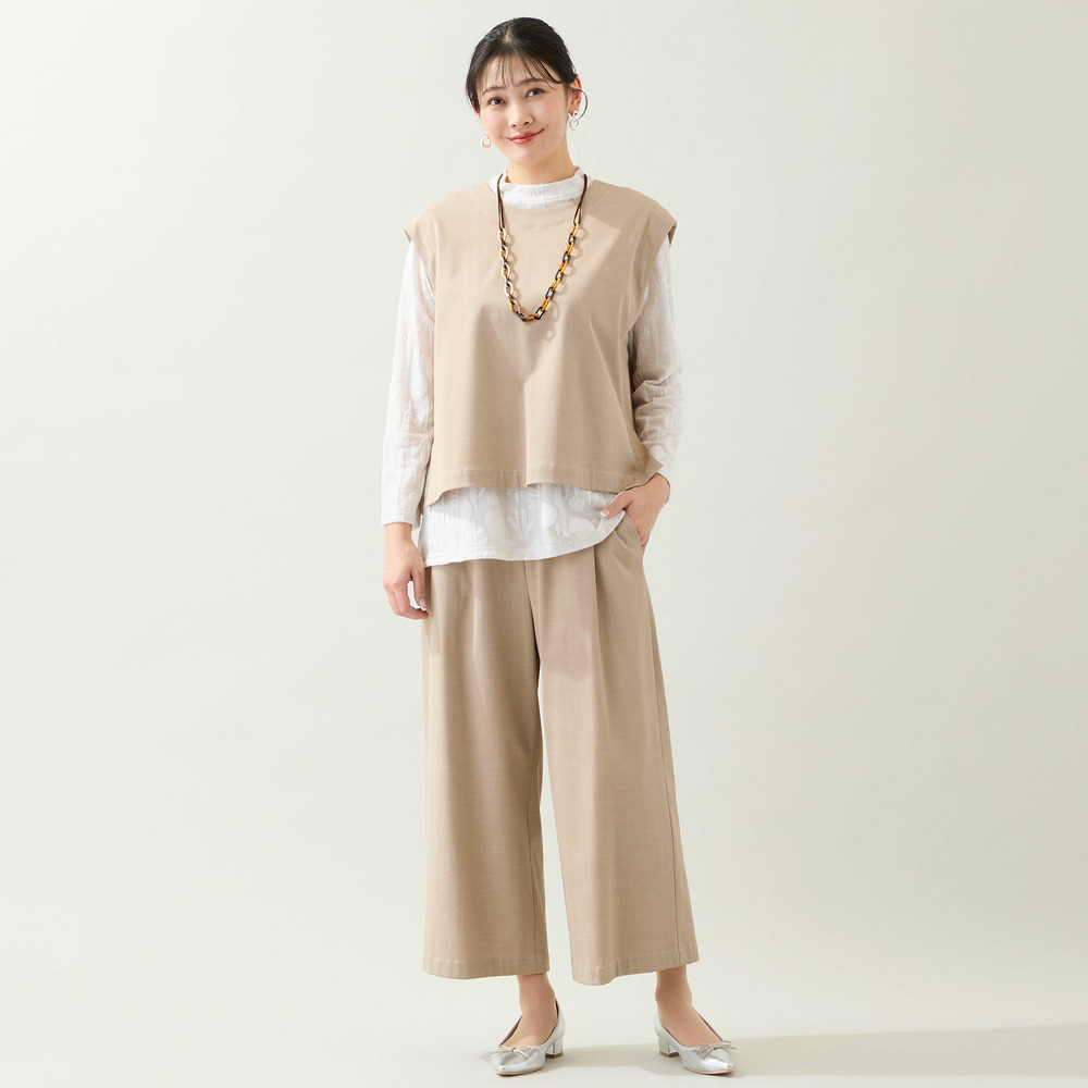 【洗える・セットアップ可・L~4Lサイズ】ハニカムデニムパンツ3