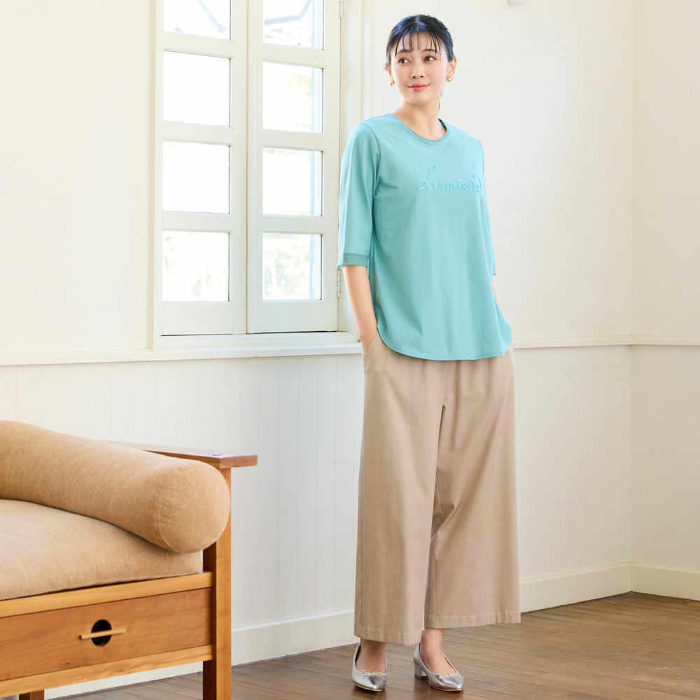 【洗える・セットアップ可・L~4Lサイズ】ハニカムデニムパンツ7