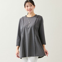 【洗える・清涼快適素材・L～4Lサイズ】Breeze Coolチュニック