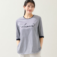 【洗える・綿100%・日本製・L～4Lサイズ】Lumiere刺繍カットソー