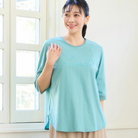 【洗える・綿100%・日本製・L～4Lサイズ】Lumiere刺繍カットソー