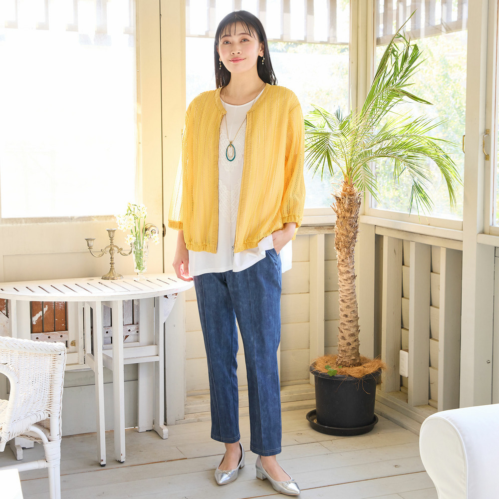 【洗える・3Lサイズあり】レースつきワイドプルオーバー5