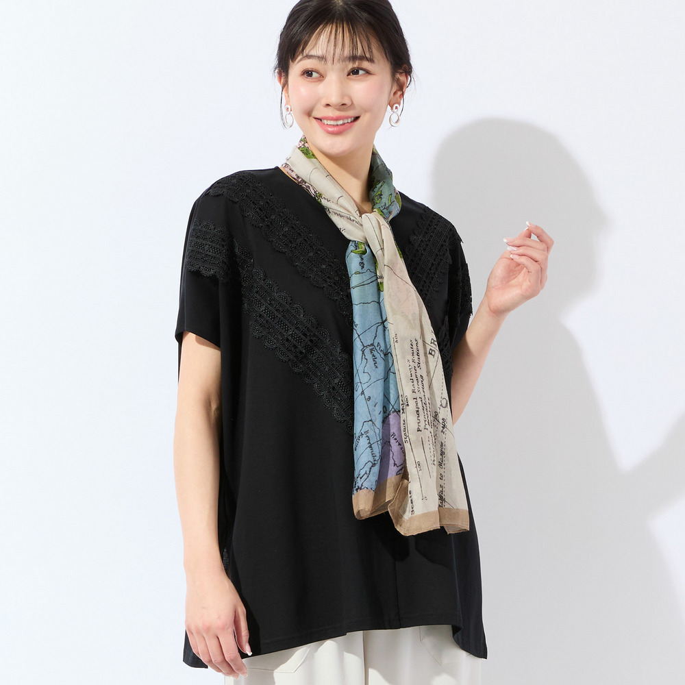 【洗える・3Lサイズあり】レースつきワイドプルオーバー7