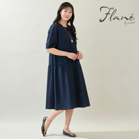 【洗える・M～3Lサイズ】ティアードワンピース