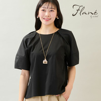 【洗える・M～3Lサイズ】ランタンスリーブトップス