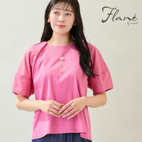 【洗える・M～3Lサイズ】ランタンスリーブトップス