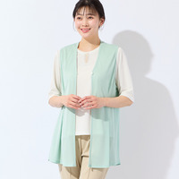 【洗える・L～4Lサイズ】メッシュジレ